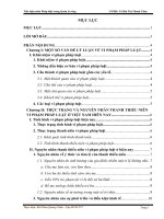 Tiểu luận Tìm hiểu nguyên nhân vi phạm pháp luật và biện pháp phòng ngừa vi phạm pháp luật trong thanh thiếu niên ở nước ta hiện nay QLC