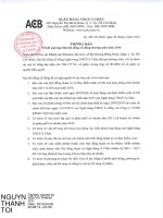 Nghị quyết Đại hội cổ đông thường niên - Ngân hàng Thương mại Cổ phần Á Châu