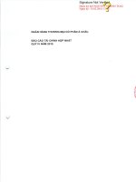 Báo cáo tài chính hợp nhất quý 4 năm 2015 - Ngân hàng Thương mại Cổ phần Á Châu