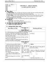 Giáo án Toán 6 (Hình học chương I)