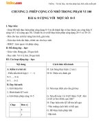 Giáo án Toán 2 chương 2 bài 6