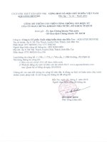 Báo cáo tài chính năm 2015 (đã kiểm toán) - Công ty Cổ phần Xuất nhập khẩu Thủy sản Bến Tre