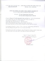 Báo cáo tài chính quý 3 năm 2012 - Công ty Cổ phần Xuất nhập khẩu Thủy sản Bến Tre