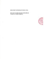 Báo cáo tài chính hợp nhất quý 3 năm 2011 - Ngân hàng Thương mại Cổ phần Á Châu