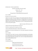 Đề thi tuyển sinh vào lớp 10 THPT môn Ngữ văn Sở GD&ĐT Phú Thọ năm 2016 - 2017