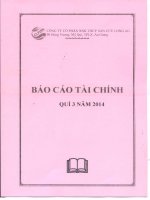 Báo cáo tài chính quý 3 năm 2014 - Công ty cổ phần Xuất nhập khẩu Thủy sản Cửu Long An Giang