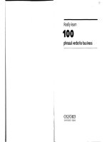 Sách luyện thi ielts Really learn 100 phấn verbs for business