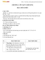 Giáo án Toán 2 chương 1 bài 3: Đề xi mét