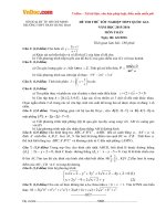 Đề thi thử THPT Quốc gia môn Toán tháng 6/2016 trường THPT Trần Hưng Đạo, TP. Hồ Chí Minh