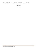 Đồ án kỹ thuật năng lượngthiết kế sơ bộ NMNĐ công suất 1200 MWe 