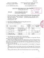 Báo cáo tình hình quản trị công ty - Công ty Cổ phần Bảo hiểm Ngân hàng Nông nghiệp