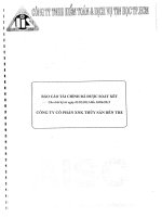 Báo cáo tài chính quý 2 năm 2013 (đã soát xét) - Công ty Cổ phần Xuất nhập khẩu Thủy sản Bến Tre