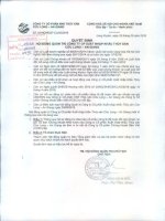 Nghị quyết Hội đồng Quản trị - Công ty cổ phần Xuất nhập khẩu Thủy sản Cửu Long An Giang