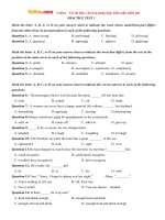 Bộ đề thi thử THPT Quốc gia năm 2016 môn Tiếng Anh - Số 17