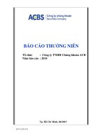 Báo cáo thường niên năm 2014 - Công ty TNHH Chứng khoán ACB