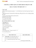 Giáo án Toán 2 chương 2 bài 3