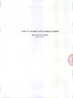 Báo cáo tài chính quý 4 năm 2014 - Công ty cổ phần Chứng khoán An Bình