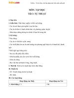 Giáo án Tiếng Việt 2 tuần 1 bài: Tập đọc - Tự thuật