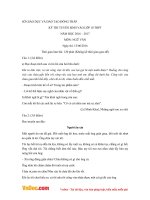 Đề thi tuyển sinh vào lớp 10 THPT môn Ngữ văn Sở GD&ĐT Đồng Tháp năm 2016 - 2017