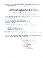 Nghị quyết Đại hội cổ đông thường niên - Công ty Cổ phần Xuất nhập khẩu Thủy sản Bến Tre