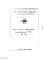 Bản điều lệ - Công ty Cổ phần Bê tông ly tâm An Giang