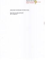 Báo cáo tài chính hợp nhất quý 4 năm 2013 - Ngân hàng Thương mại Cổ phần Á Châu