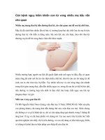 Căn bệnh nguy hiểm khiến con tử vong nhiều mẹ bầu vẫn chủ quan