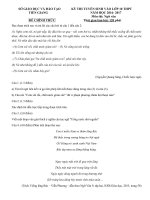 Đề thi tuyển sinh vào lớp 10 THPT môn Ngữ văn Sở GD&ĐT Tiền Giang năm 2016 - 2017