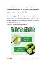 Tuyệt chiêu trị mụn và làm trắng da của nguời Hàn