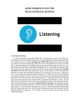 Kinh nghiệm luyện thi IELTS Listening band 8.5