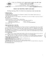 Báo cáo thường niên năm 2013 - Công ty Cổ phần Xuất nhập khẩu Thủy sản Bến Tre