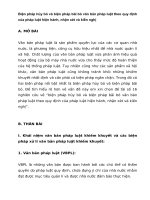 Biện pháp hủy bỏ và biện pháp bãi bỏ văn bản pháp luật theo quy định của pháp luật hiện hành, nhận xét và kiến nghị