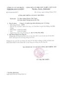 Nghị quyết Hội đồng Quản trị - CTCP Tập đoàn Khoáng sản Á Cường