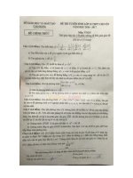 Đề thi tuyển sinh vào lớp 10 THPT môn Toán Sở GD&ĐT Cao Bằng năm 2016 - 2017