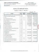 Báo cáo tài chính quý 4 năm 2013 - Công ty Cổ phần Thủy sản Mekong