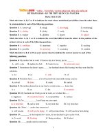 Bộ đề thi thử THPT Quốc gia năm 2016 môn Tiếng Anh - Số 10