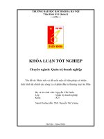 Phân tích và đề xuất một số biện pháp cải thiện tình hình tài chính của công ty cổ phần đầu tƣ thƣơng mại an dân 