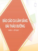 báo cáo ca lâm sàng đái tháo đường 
