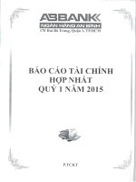 Báo cáo tài chính hợp nhất quý 1 năm 2015 - Ngân hàng Thương mại cổ phần An Bình