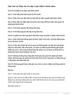 Câu hỏi và đáp án ôn thi môn luật hành chính