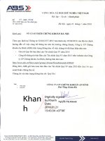 Báo cáo tài chính quý 4 năm 2015 - Công ty cổ phần Chứng khoán An Bình