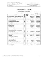 Báo cáo tài chính quý 4 năm 2011 - Công ty Cổ phần Thủy sản Mekong