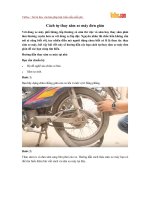 Cách tự thay săm xe máy đơn giản