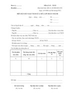 Mẫu số 03-TSCĐ: Biên bản bàn giao tài sản cố định sửa chữa lớn hoàn thành