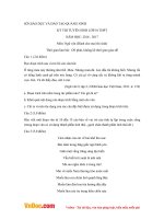 Đề thi tuyển sinh vào lớp 10 THPT môn Ngữ văn Sở GD&ĐT Quảng Ninh năm 2016 - 2017