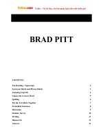 Học tiếng Anh cùng người nổi tiếng: Brad Pitt