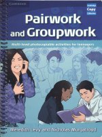 Pairwork and groupwork ( Multilevel photocopiable activities for teenagers )