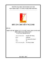 THIẾT kế hệ THỐNG xử lý nước THẢI CHO cơ sở CHẾ BIẾN THUỶ sản CÔNG SUẤT 5 tấn sản PHẨMNGÀY 