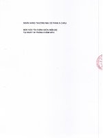 Báo cáo tài chính công ty mẹ quý 3 năm 2012 - Ngân hàng Thương mại Cổ phần Á Châu