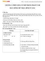 Giáo án Toán 2 chương 2 bài 9